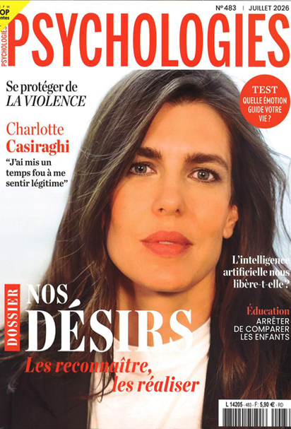Couverture de Psychologies Magazine, numéro 483, juillet 2026